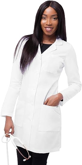 Adar Universal Lab Coat for Women - Slim-Cut Medical Lab Coat