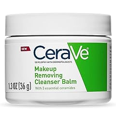 CeraVe Cleansing Balm for Sensitive Skin | Hydrating Makeup Remover with Ceramides and Plant-based Jojoba Oil for Face | Non-Comedogenic Fragrance Free Non-Greasy |1.3 Ounces